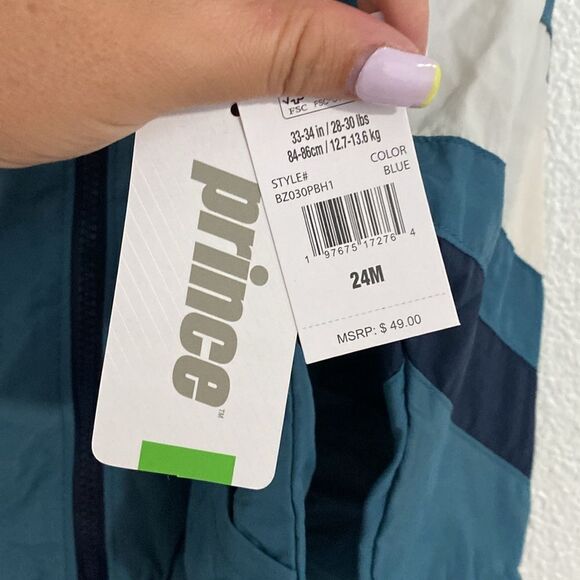 NWT- Prince- Blue boys track suit (jacket/pants)- Size 24 months - Picture 4 of 14